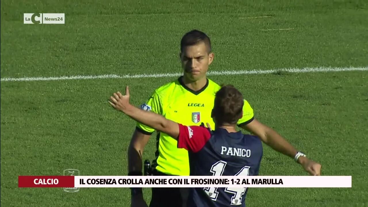 Il Cosenza crolla anche con il Frosinone, 1-2 al Marulla