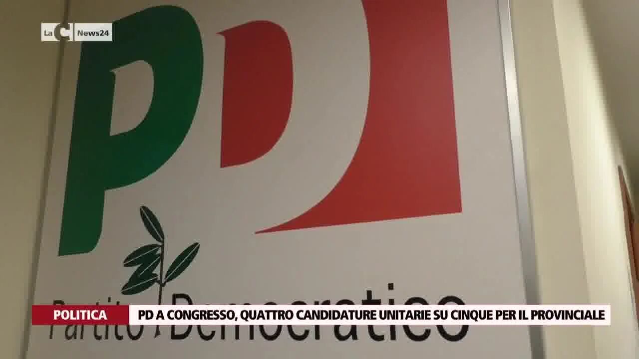 Pd a congresso, quattro candidature unitarie su cinque per il provinciale