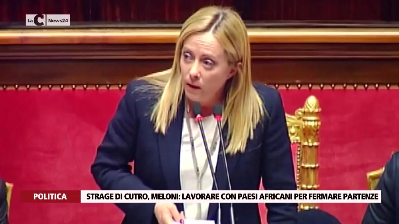 Strage di Cutro, Meloni: Lavorare con paesi africani per fermare partenze