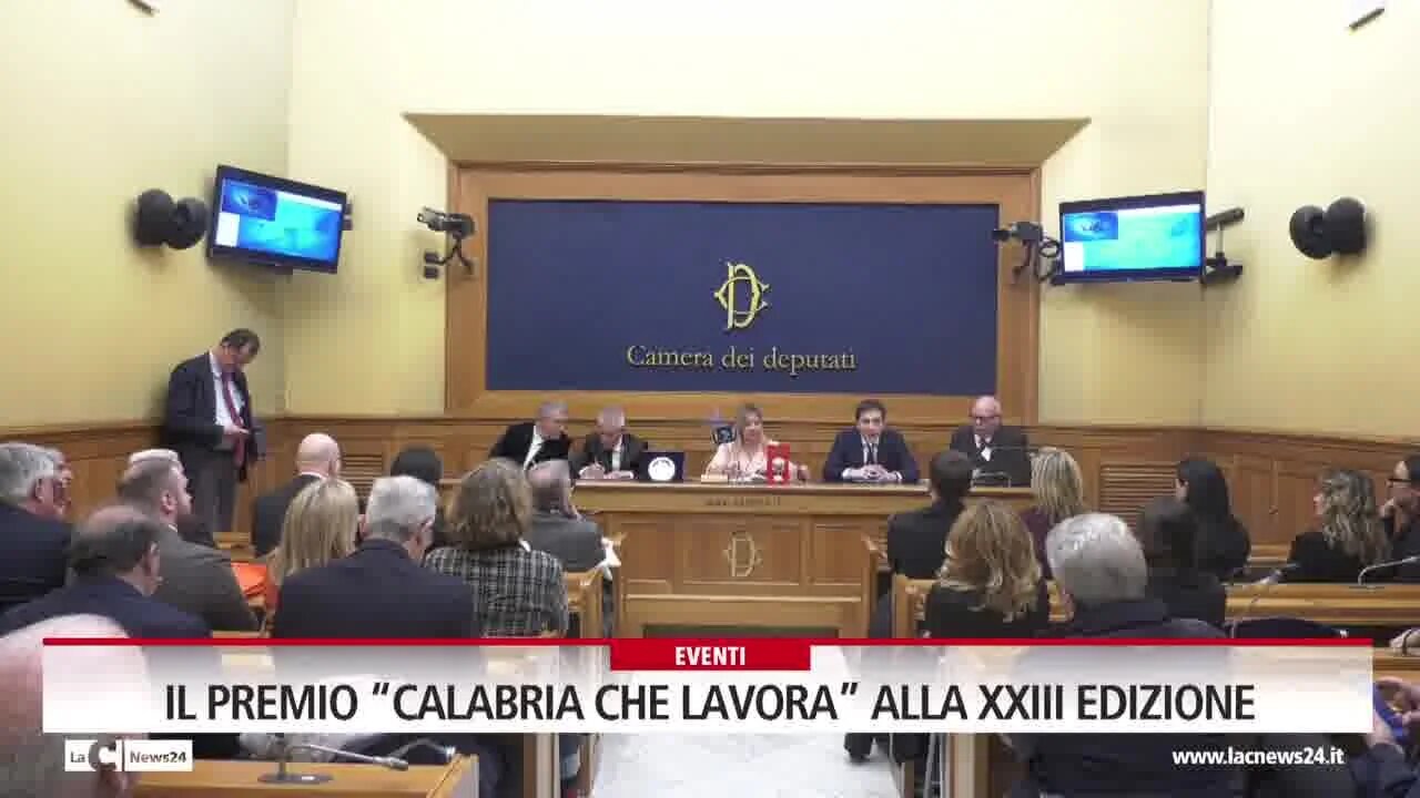 Il premio \"Calabria Che Lavora\" alla XXIII edizione