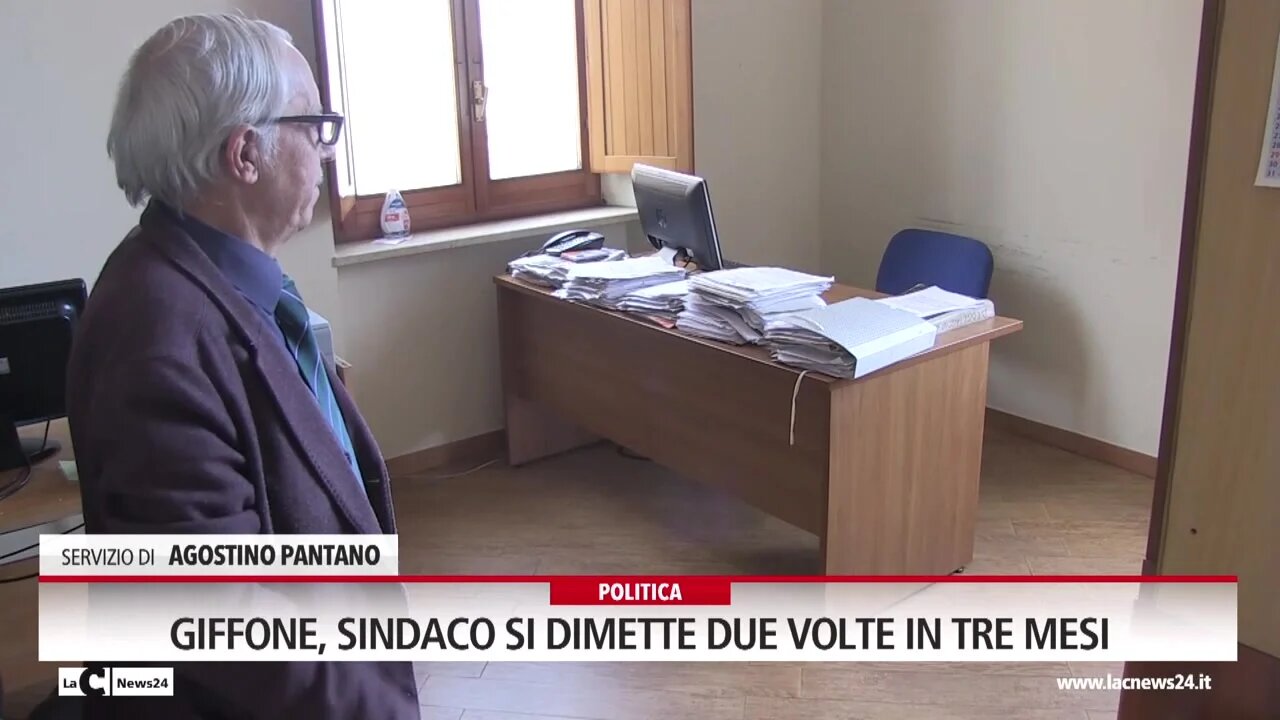 Giffone, sindaco si dimette due volte in tre mesi