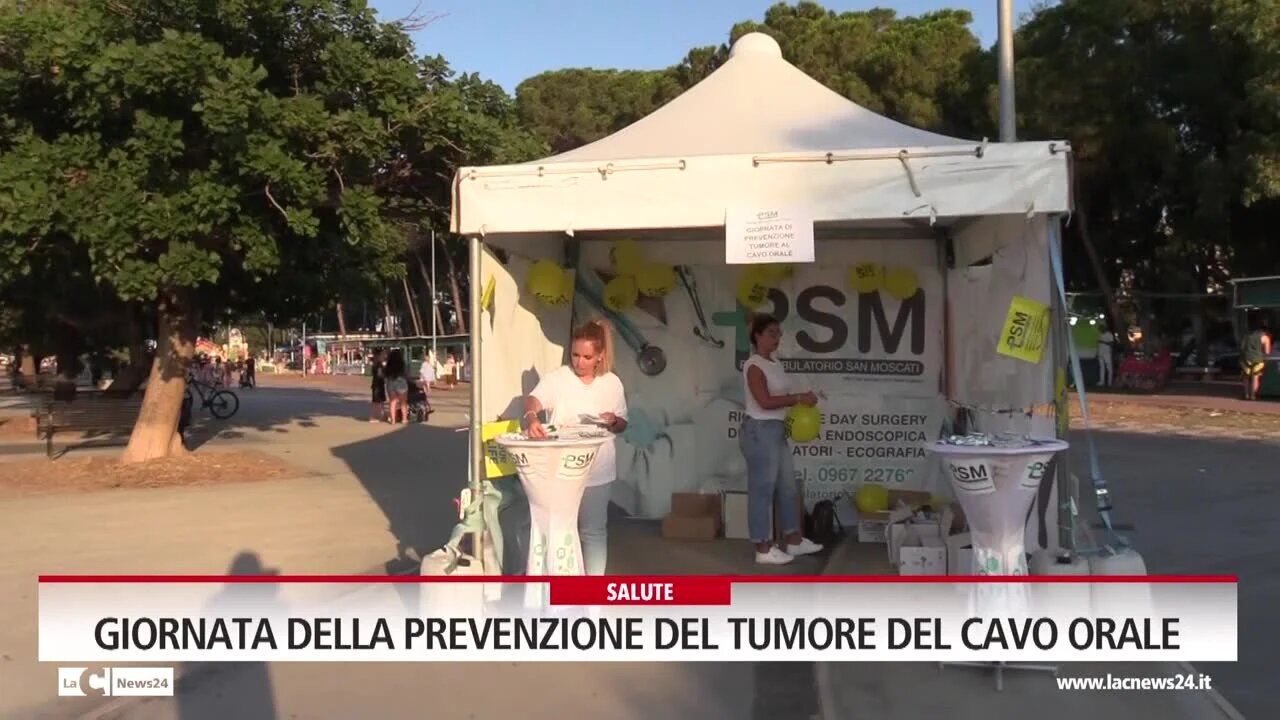 Soverato, giornata della prevenzione del tumore del cavo orale