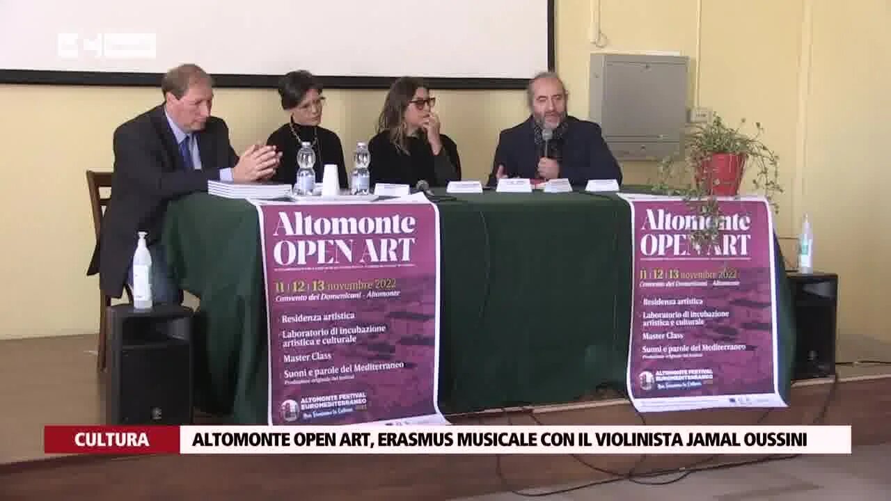 Altomonte open art, erasmus musicale con il violinista Jamal Oussini