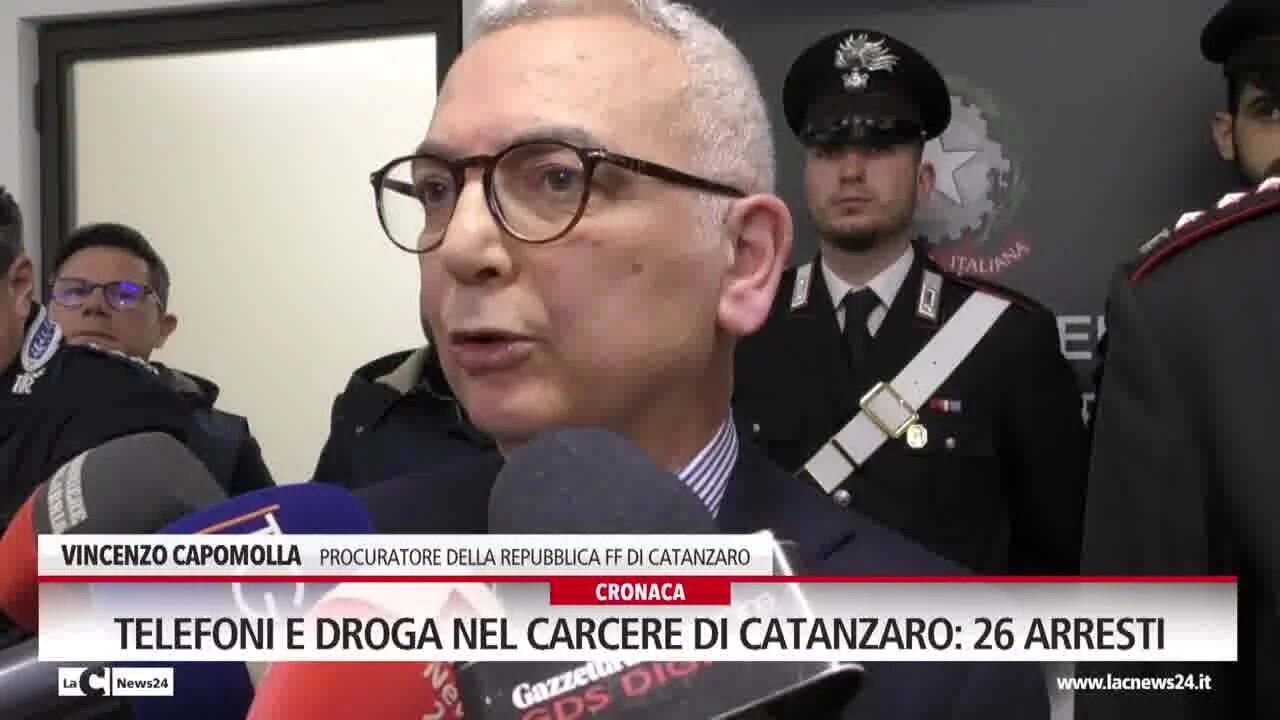 Telefoni e droga nel carcere di Catanzaro: 26 arresti