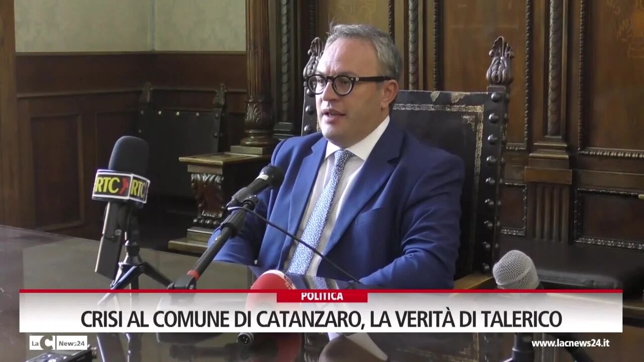 Crisi al comune di Catanzaro, la verità di Talerico