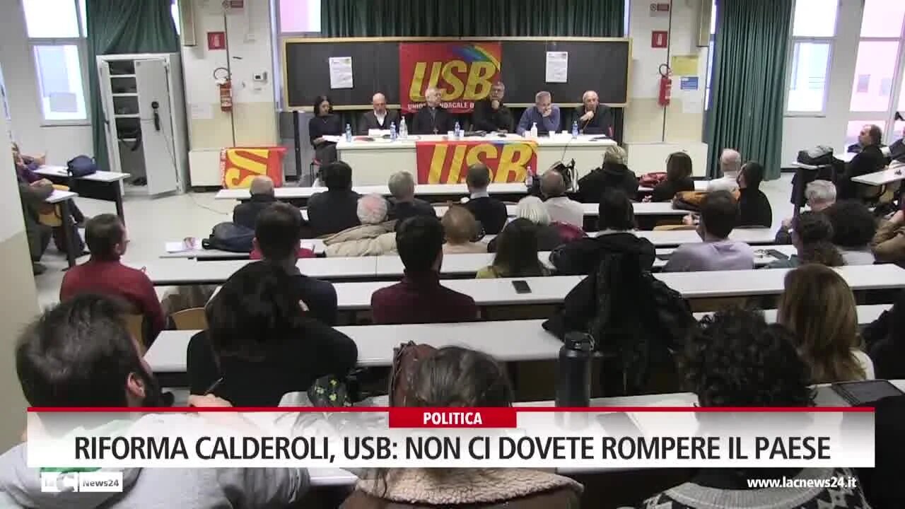 Riforma Calderoli, Usb, non ci dovete rompere il paese