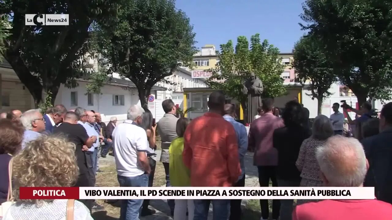 Vibo Valentia, il Pd scende in piazza a sostegno della sanità pubblica