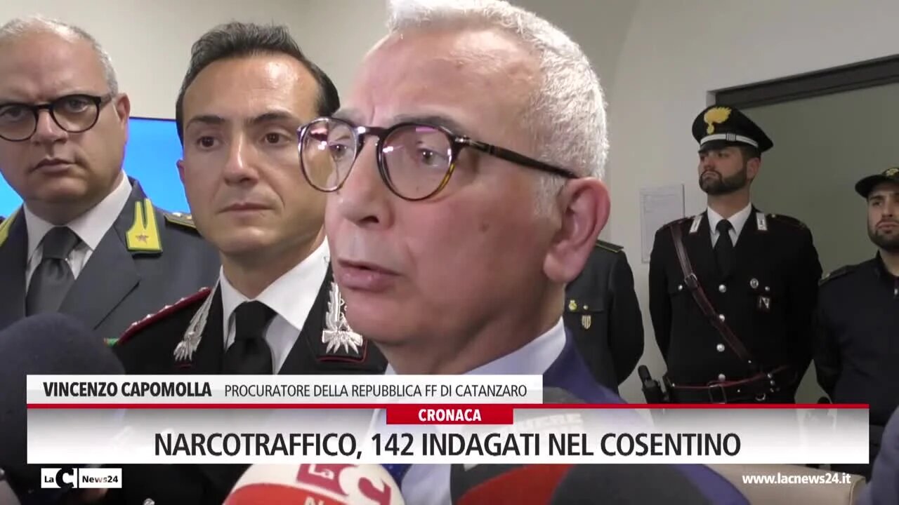 Narcotraffico, 142 indagati nel Cosentino