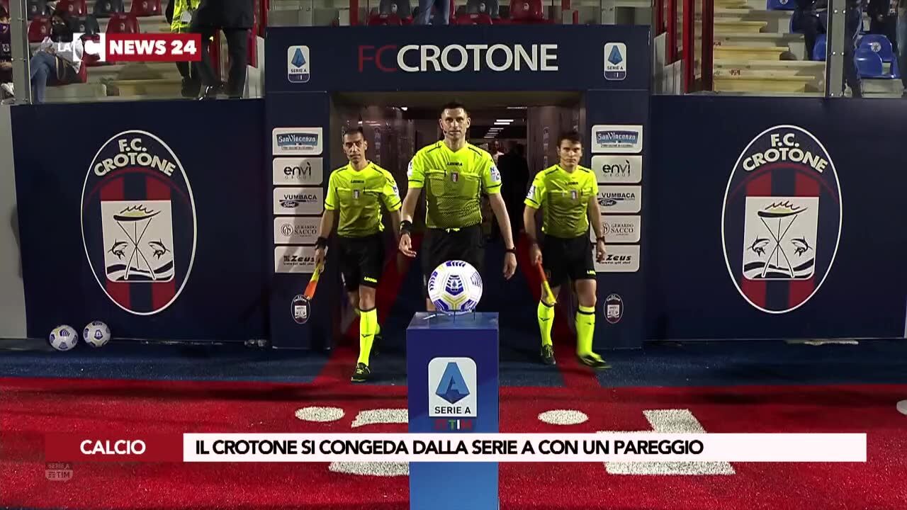Il Crotone si congeda dalla Serie A con un pareggio