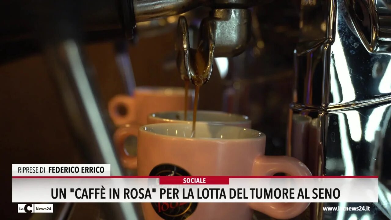 Un caffè in rosa per la lotta del tumore al seno