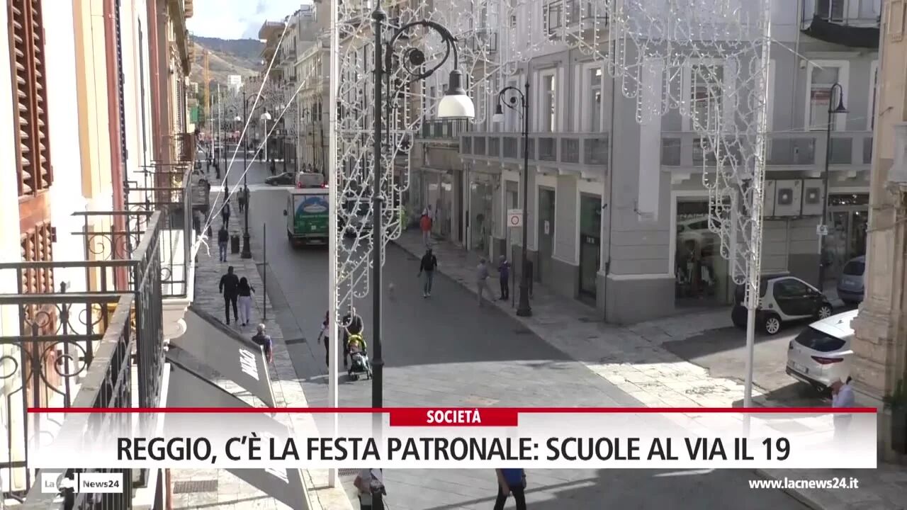 Reggio, c’è la festa patronale: scuole al via il 19