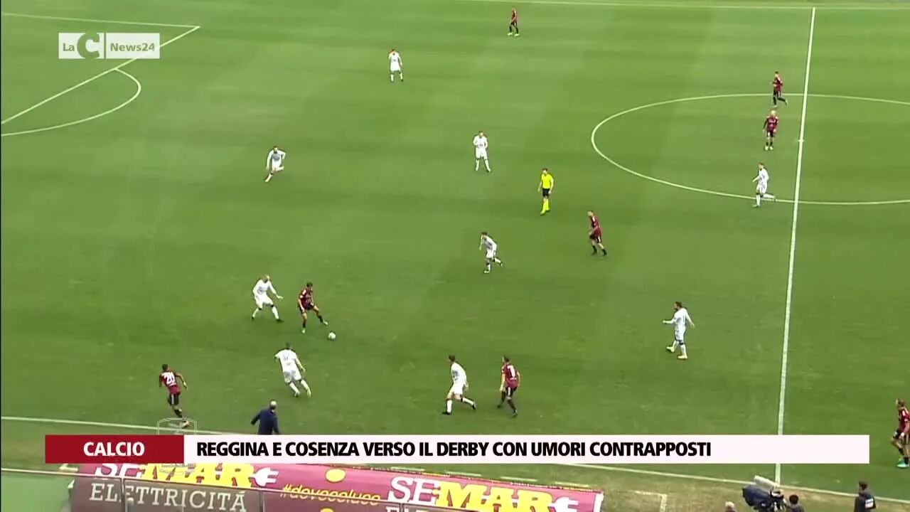 Reggina e Cosenza verso il derby con umori contrapposti