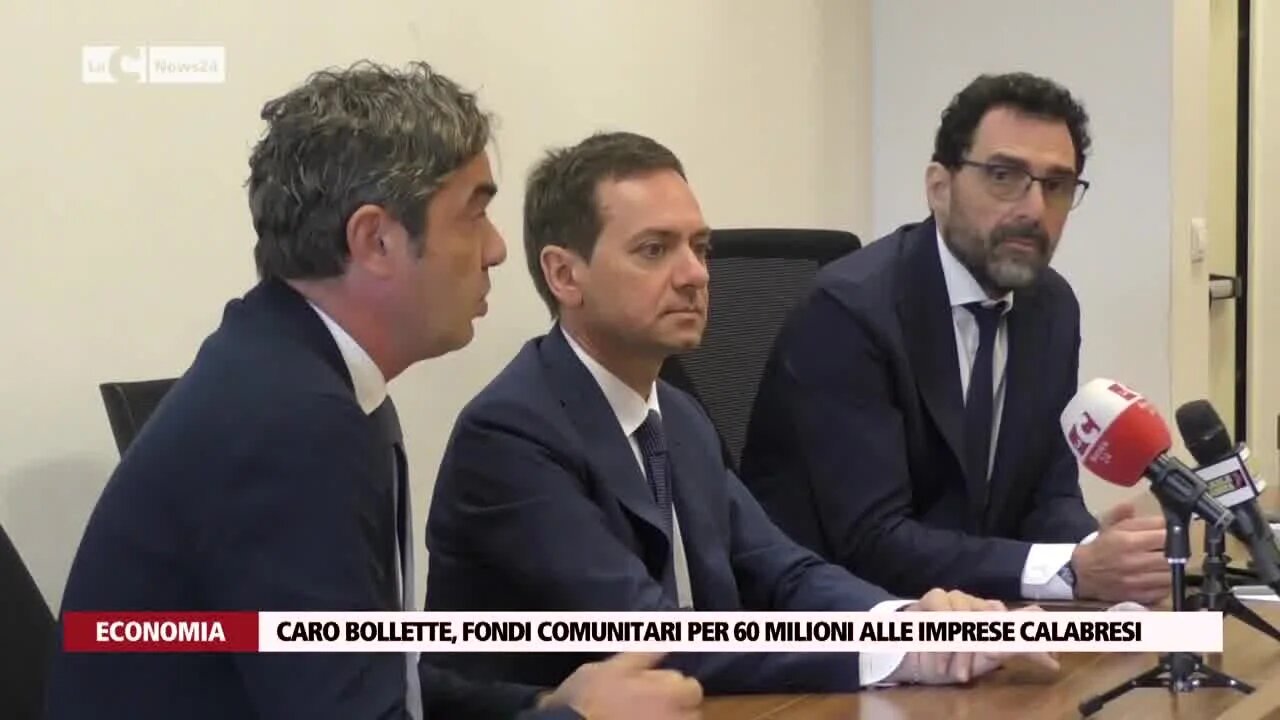 Caro bollette, fondi comunitari per 60 milioni alle imprese calabresi