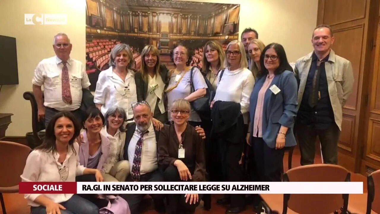 Ra.Gi. in Senato per sollecitare legge su Alzheimer