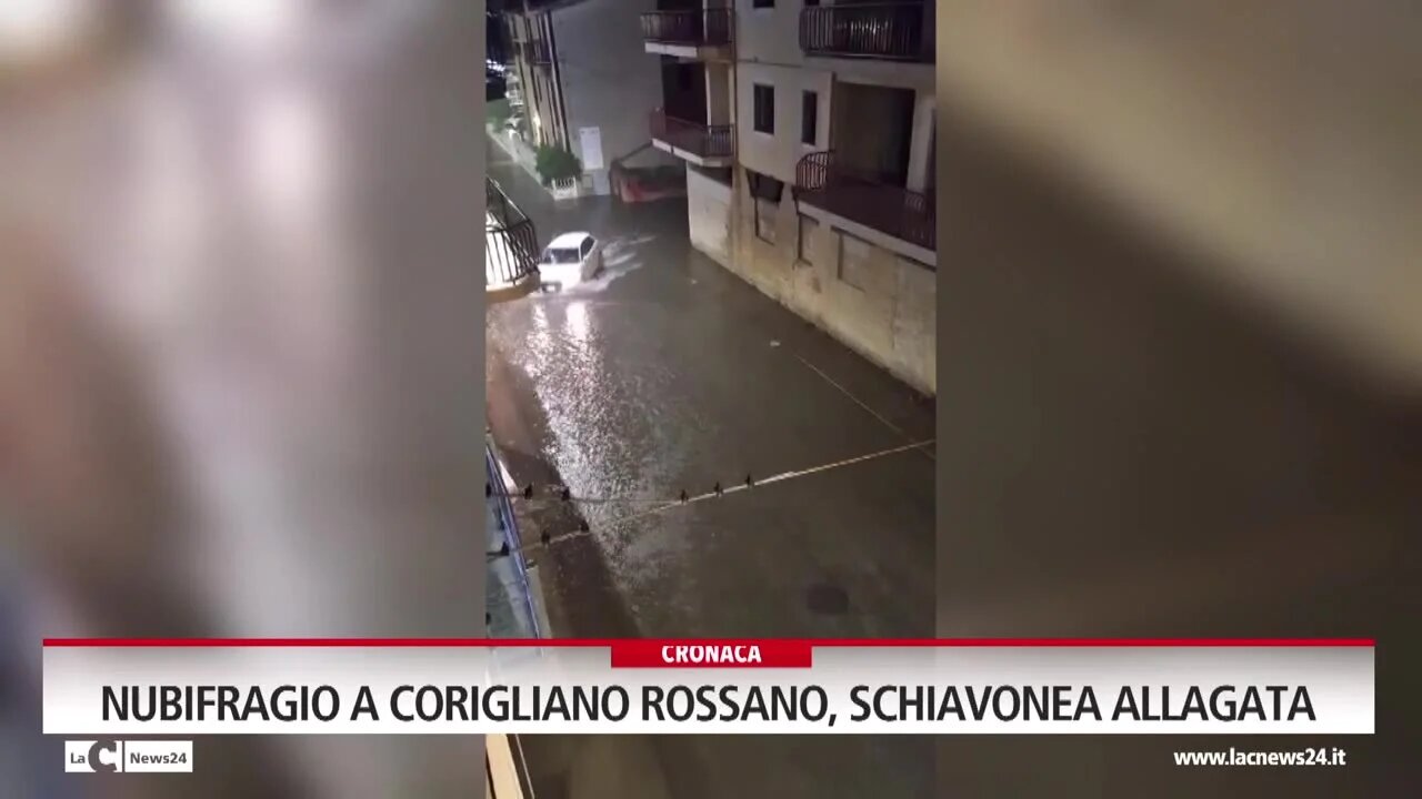 Nubifragio a Corigliano Rossano, Schiavonea allagata