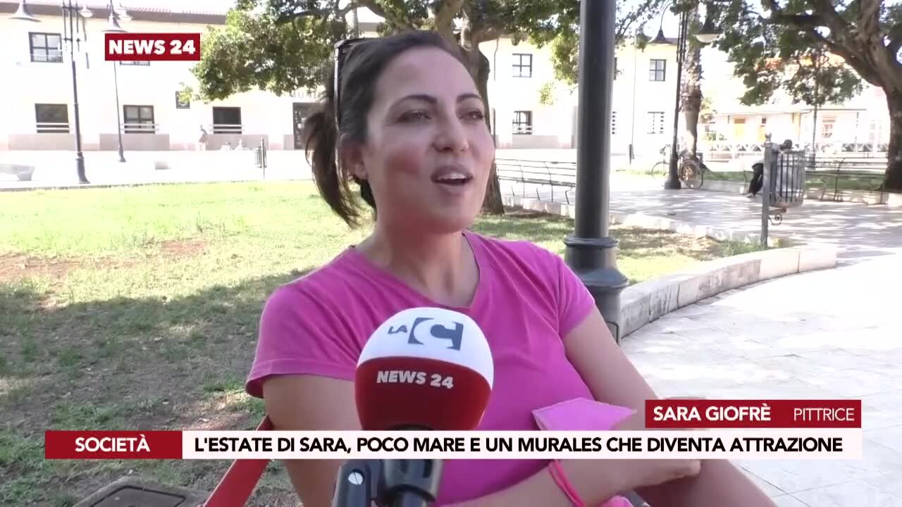 L'estate di Sara, poco mare e un murales che diventa attrazione