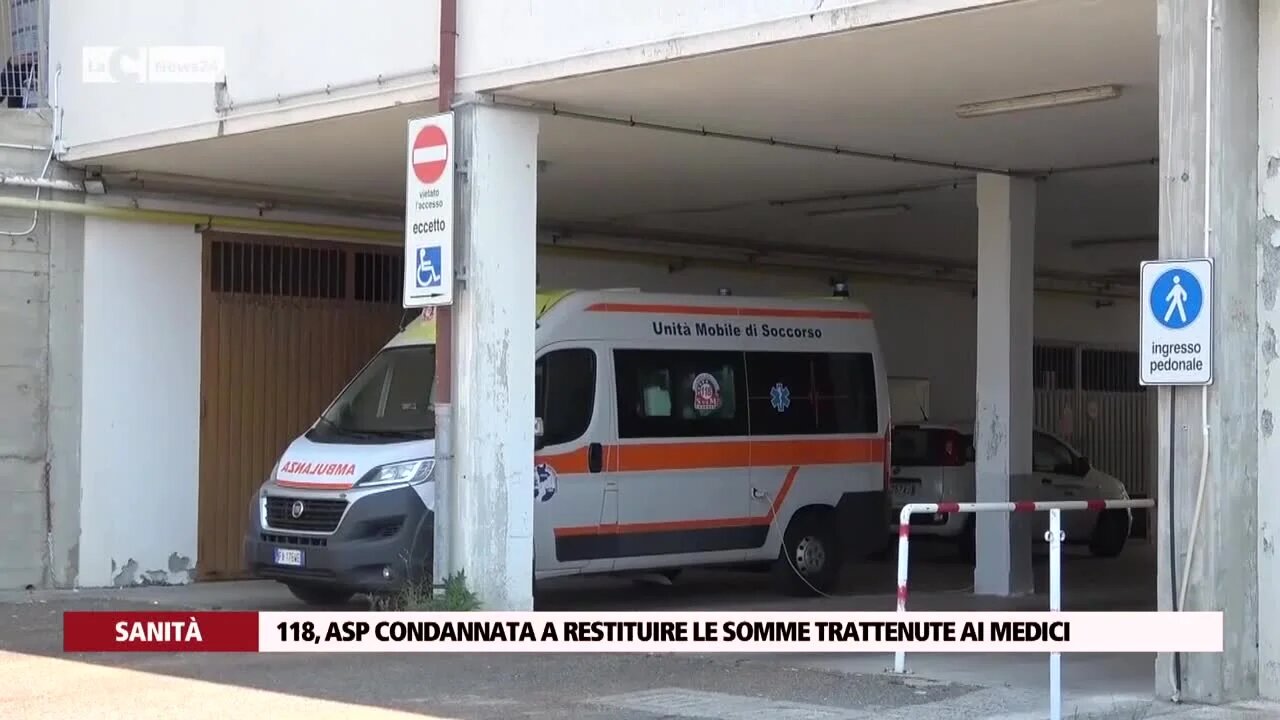 118, Asp condannata a restituire le somme trattenute ai medici