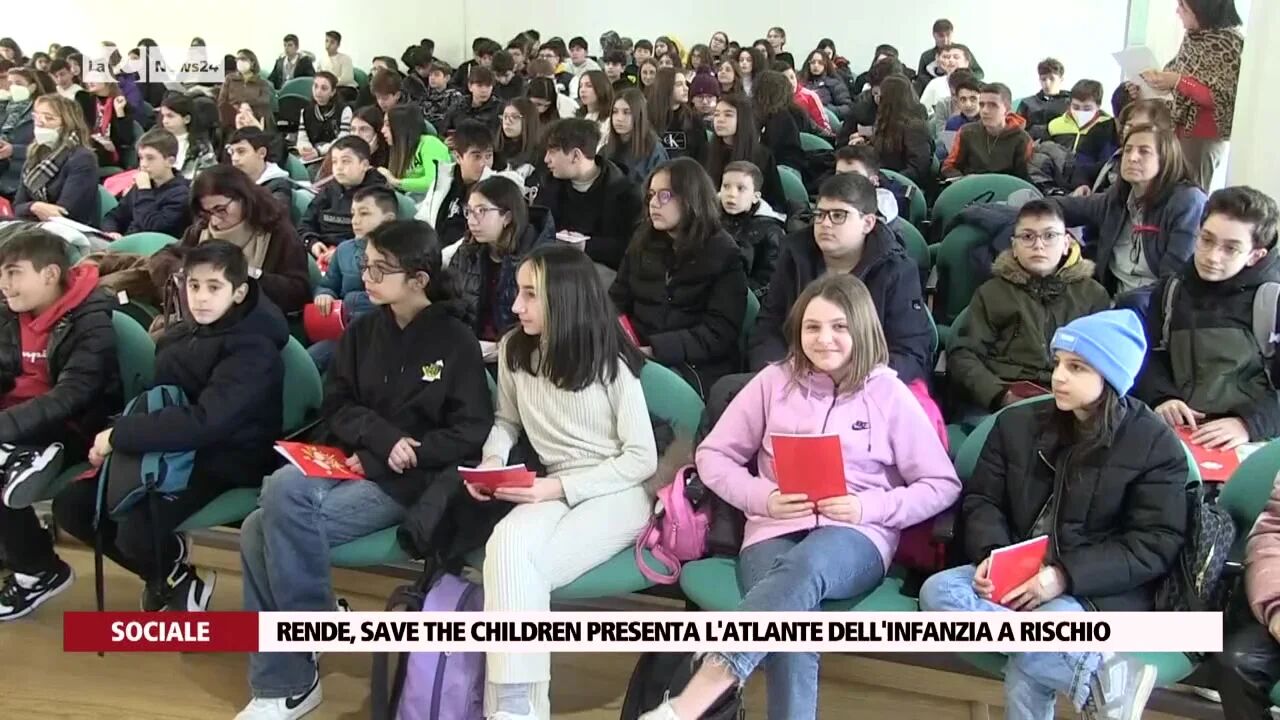 Rende, Save the children presenta l'atlante dell'infanzia a rischio