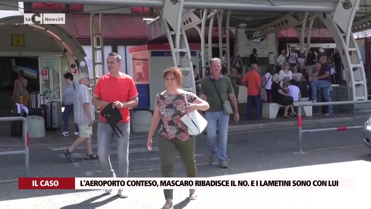 L’aeroporto conteso, Mascaro ribadisce il no. E i lametini sono con lui