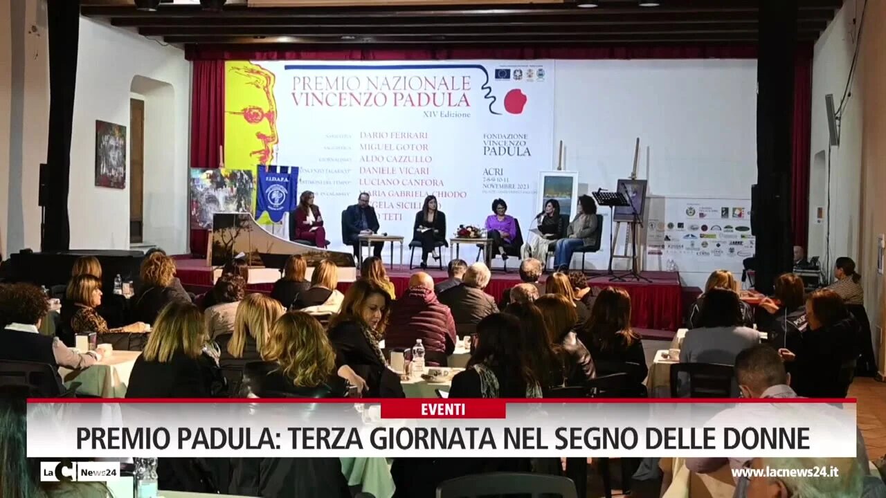 Acri, il Premio Padula si tinge di rosa con l’evento della Fidapa: presentato il romanzo di Nuccia Benvenuto