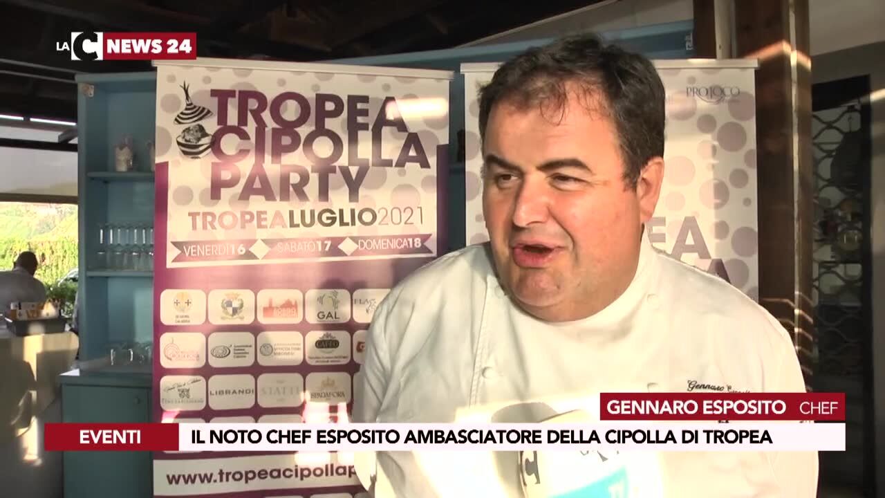 Il noto chef Esposito ambasciatore della Cipolla di Tropea