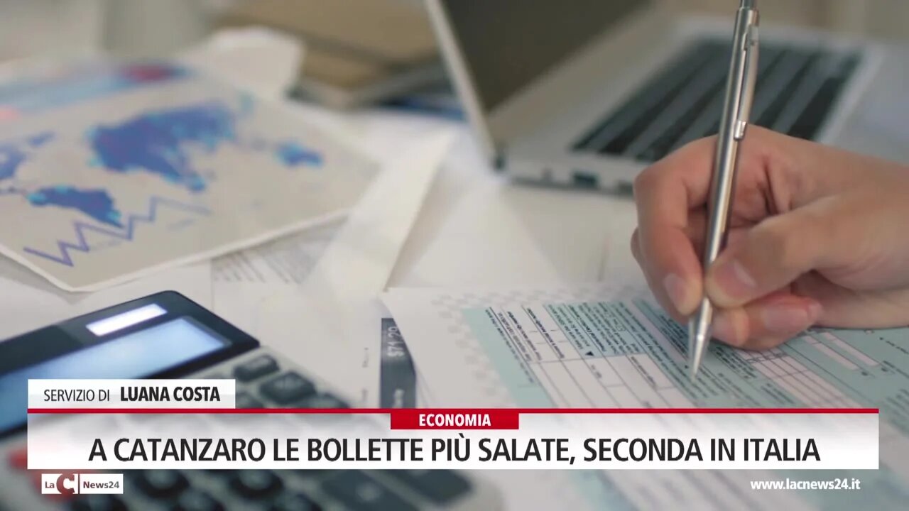 A Catanzaro le bollette più salate, seconda in Italia