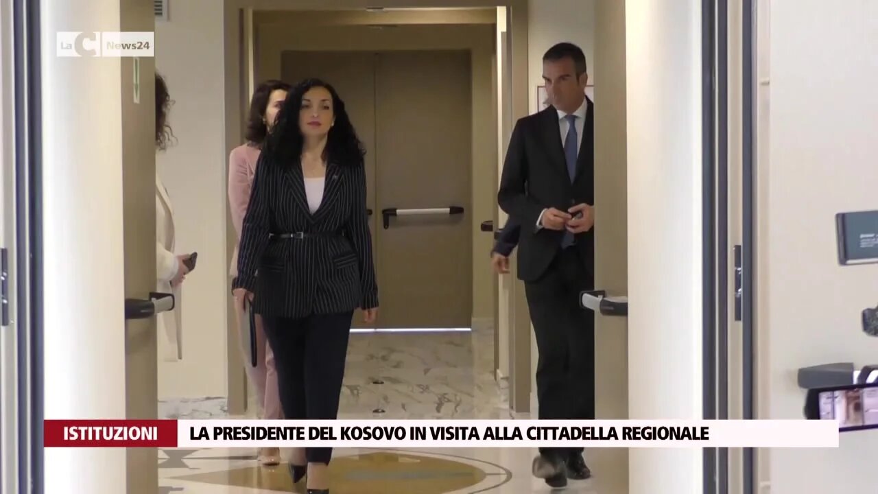 La Presidente del Kosovo in visita alla Cittadella regionale