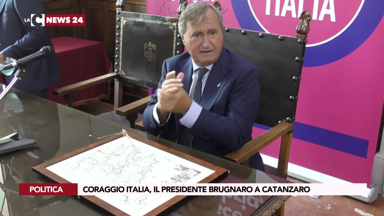 Coraggio Italia, il presidente Brugnaro a Catanzaro