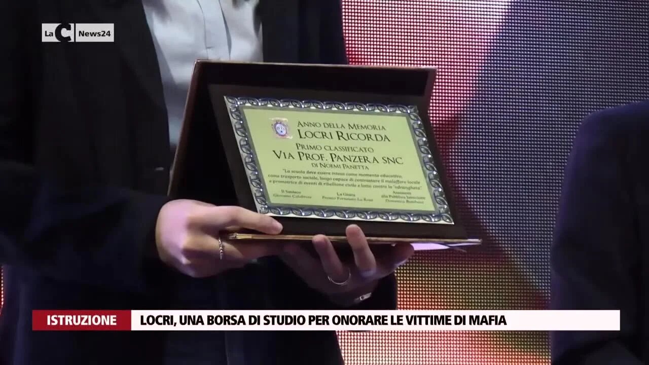 Locri, una borsa di studio per onorare le vittime di mafia