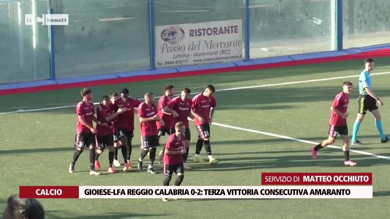 Gioiese-Lfa Reggio Calabria 0-2: terza vittoria consecutiva amaranto