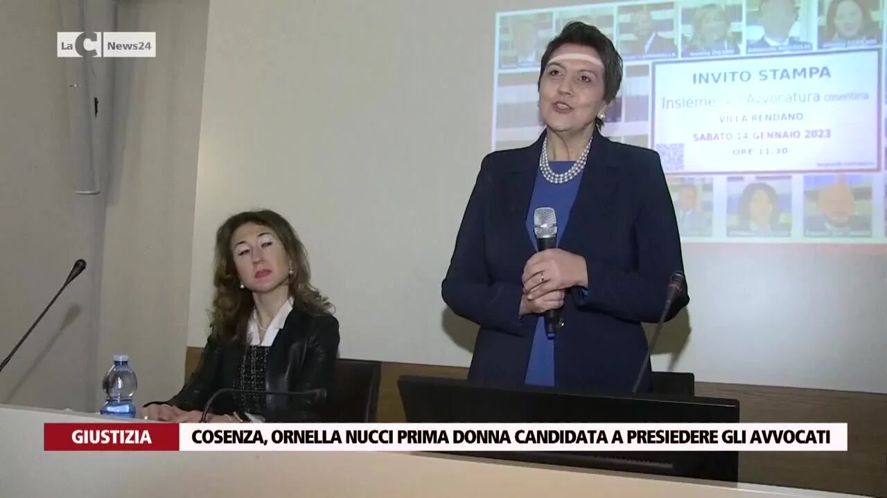 Cosenza, Ornella Nucci prima donna candidata a presiedere gli avvocati