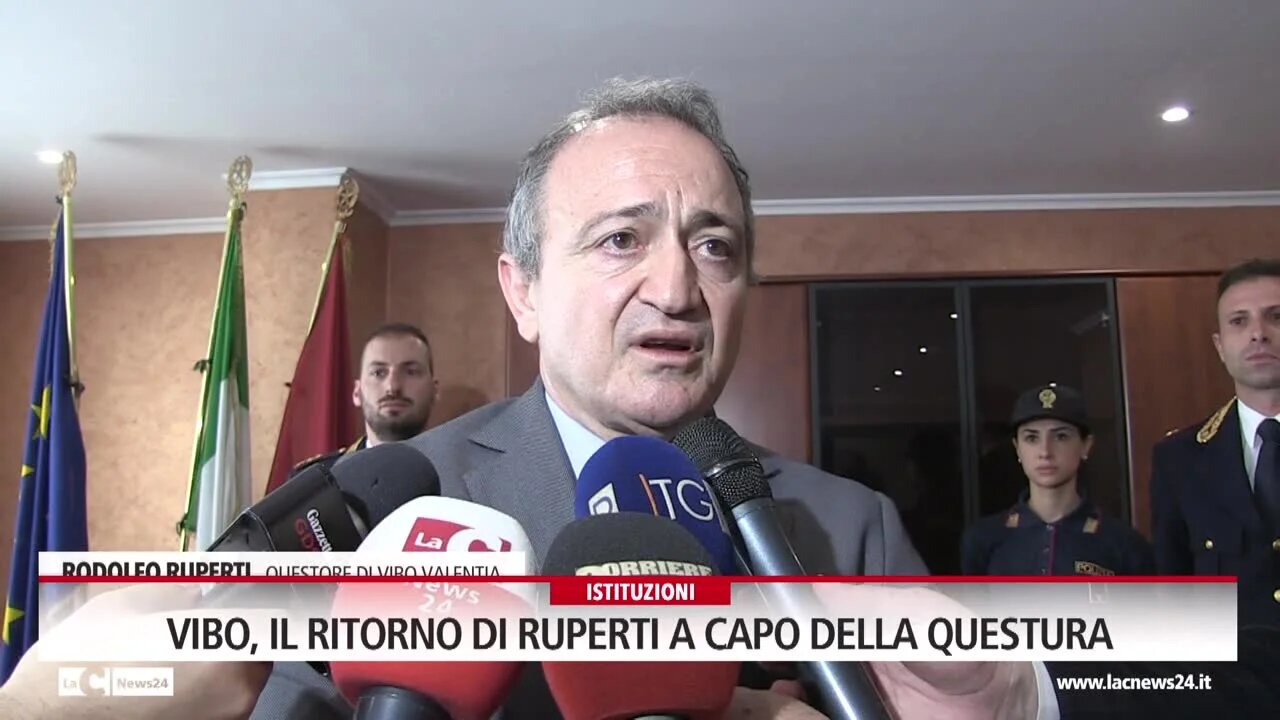 Vibo, il ritorno di Ruperti a capo della questura