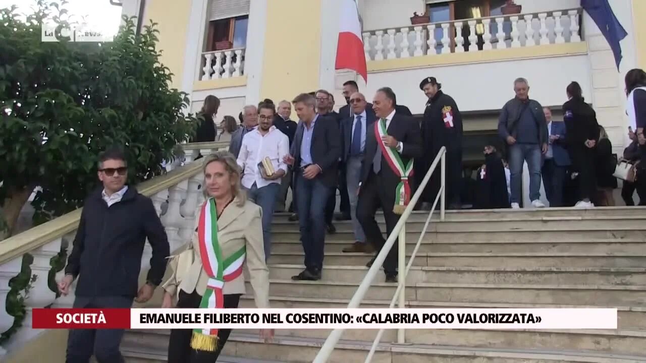 Emanuele Filiberto nel cosentino: «Calabria poco valorizzata»