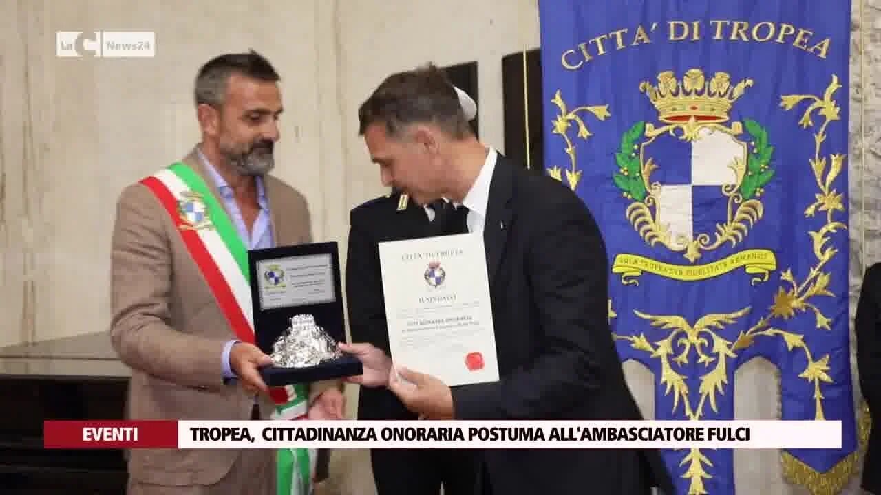 Tropea,  cittadinanza onoraria postuma all'ambasciatore Fulci