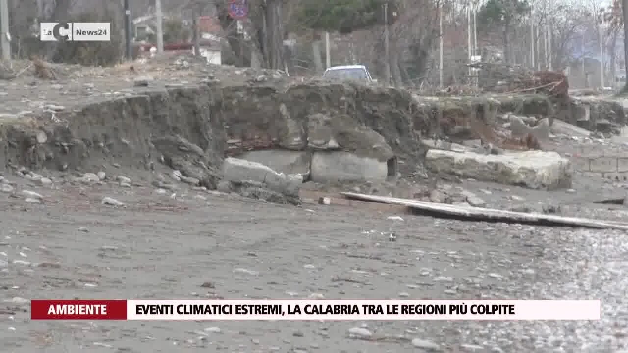 Eventi climatici estremi, la Calabria tra le Regioni più colpite