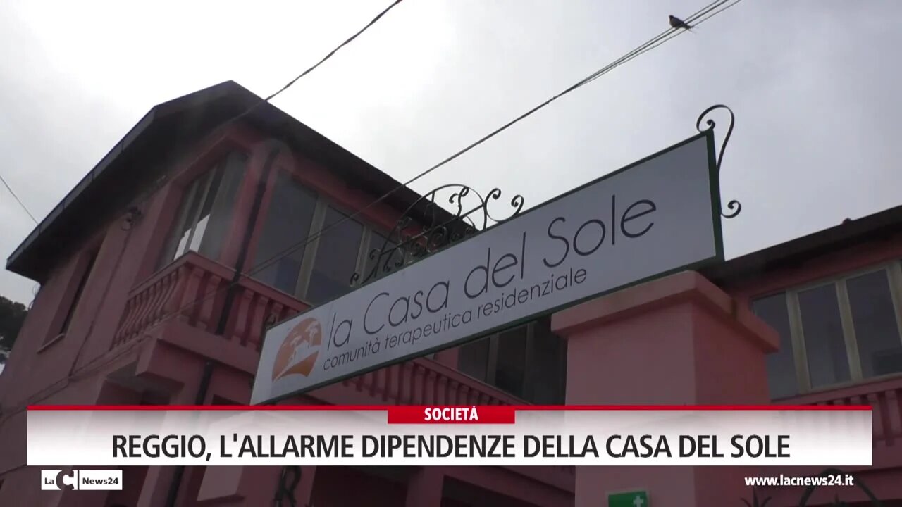 Reggio, l'allarme dipendenze della Casa Del Sole