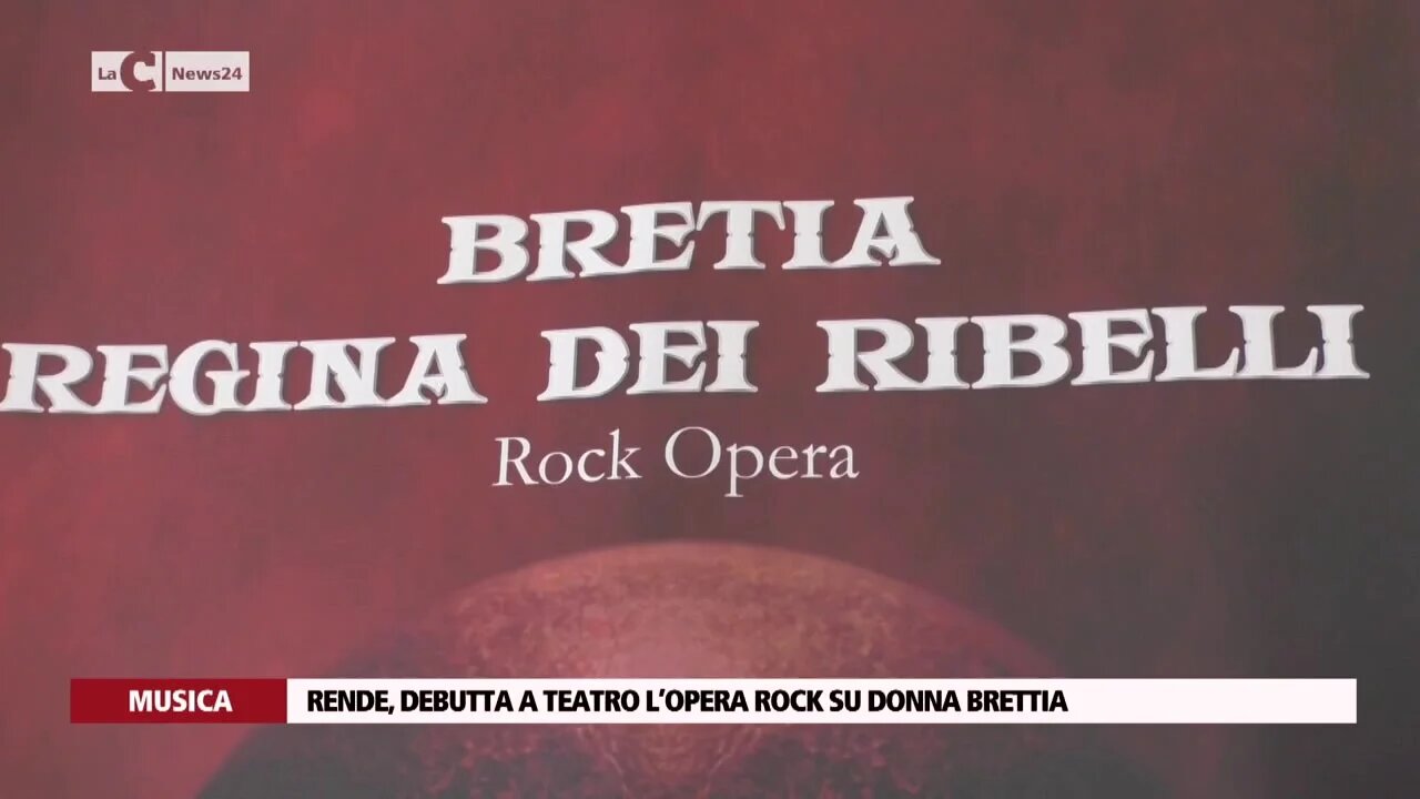 Rende, debutta a teatro l’opera rock su donna Brettia