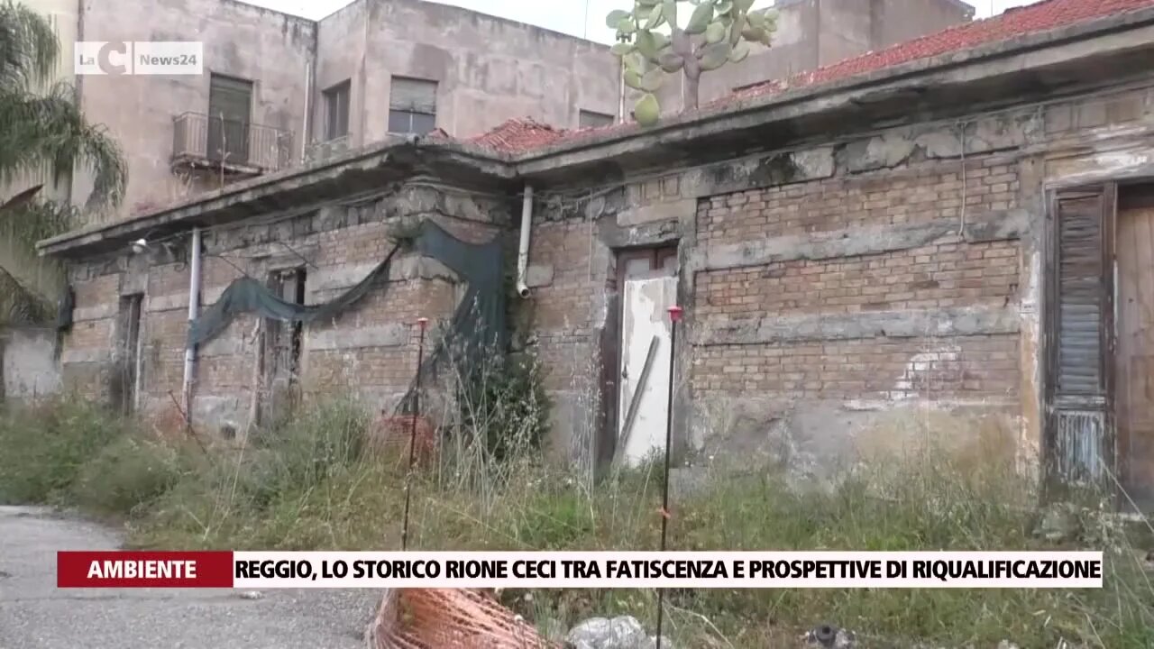 Reggio, lo storico rione Ceci tra fatiscenza e prospettive di riqualificazione