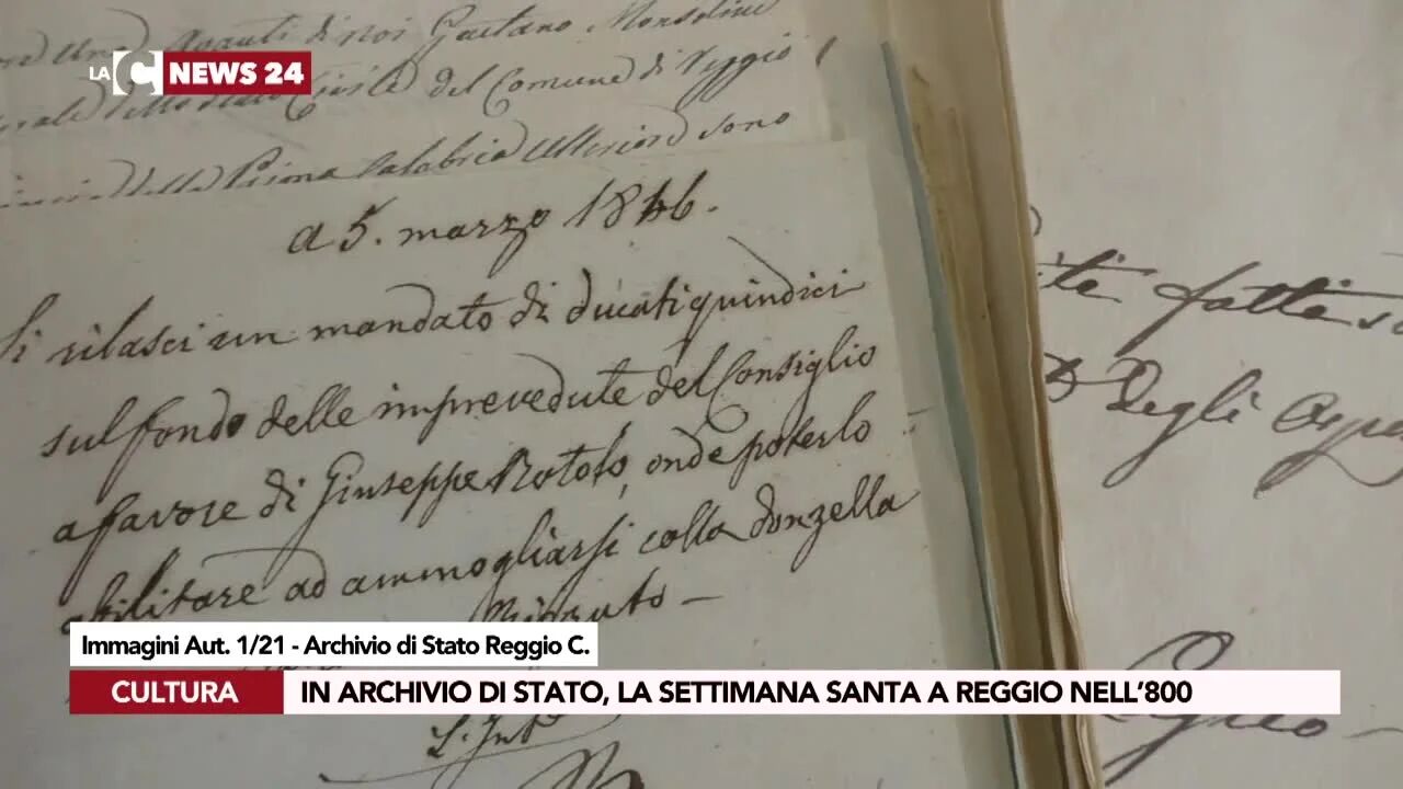 In Archivio di Stato, la Settimana Santa a Reggio nell’800