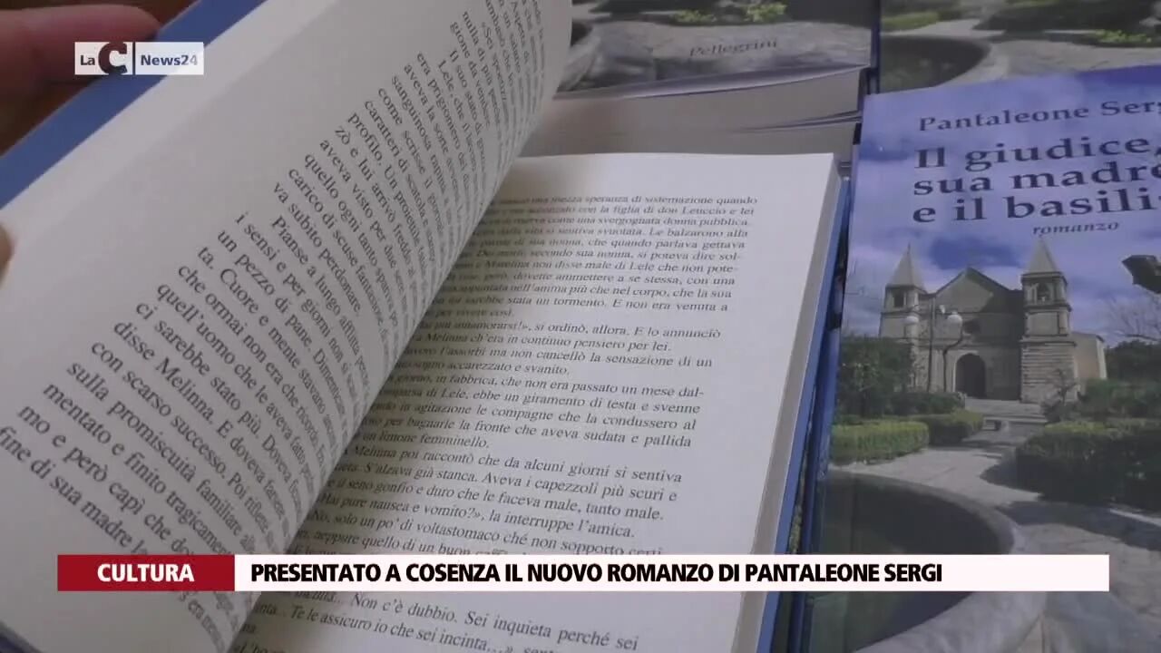 Presentato a Cosenza il nuovo romanzo di Pantaleone Sergi