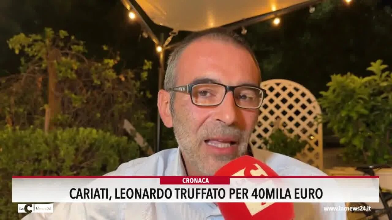 Cariati, Leonardo truffato per 40mila euro