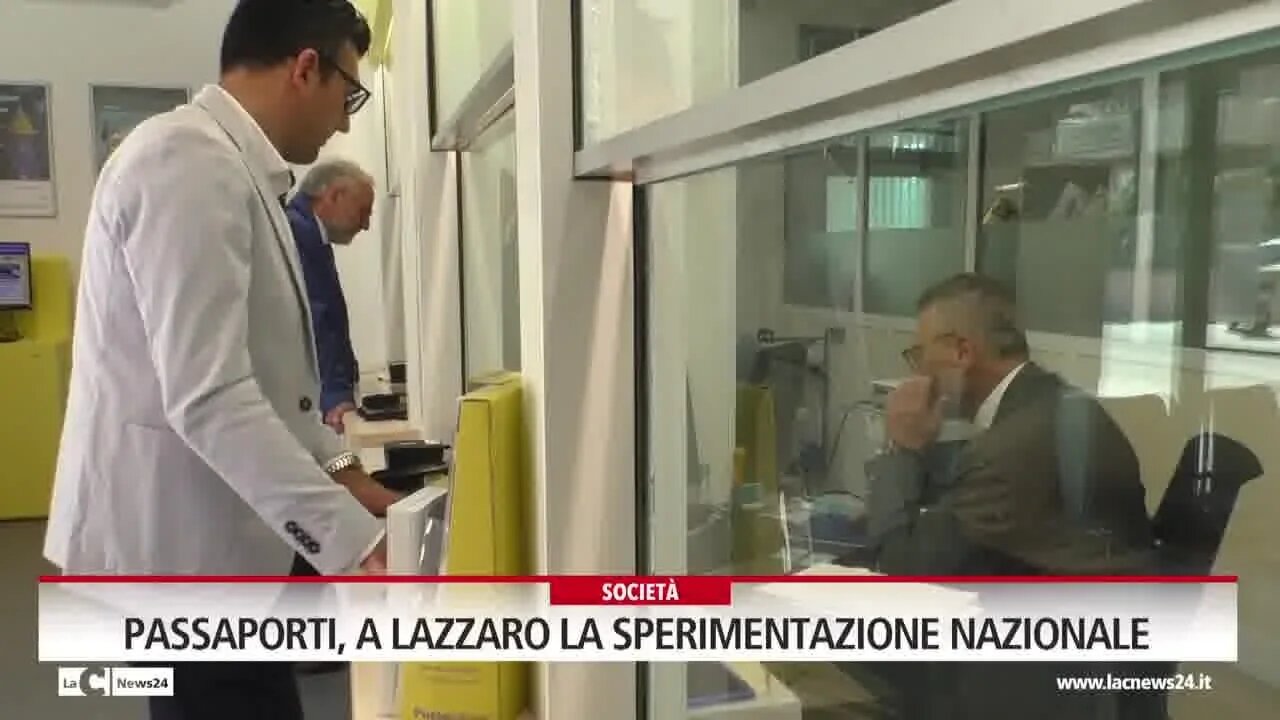 Passaporti, a Lazzaro la sperimentazione nazionale