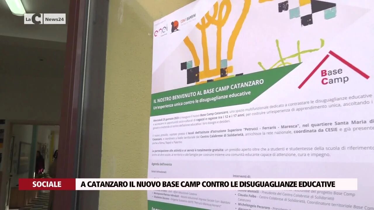 A Catanzaro il nuovo Base Camp contro le disuguaglianze educative