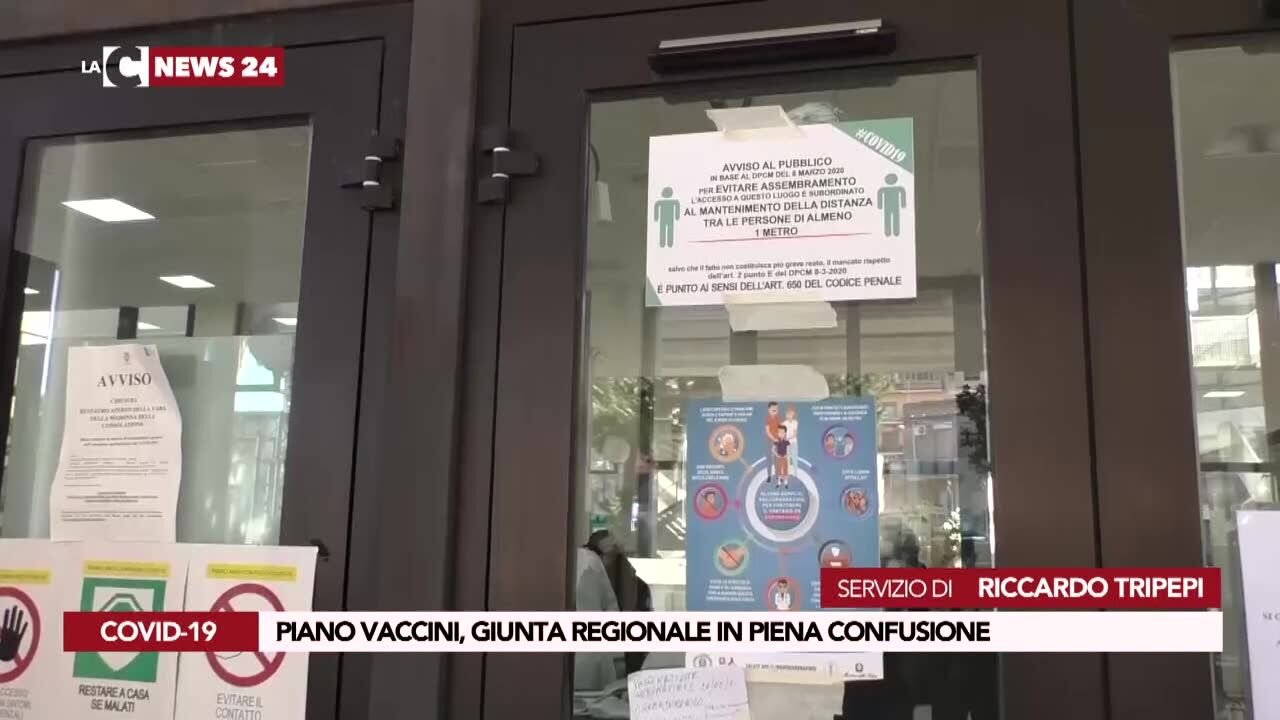 Piano vaccini, Giunta regionale in piena confusione