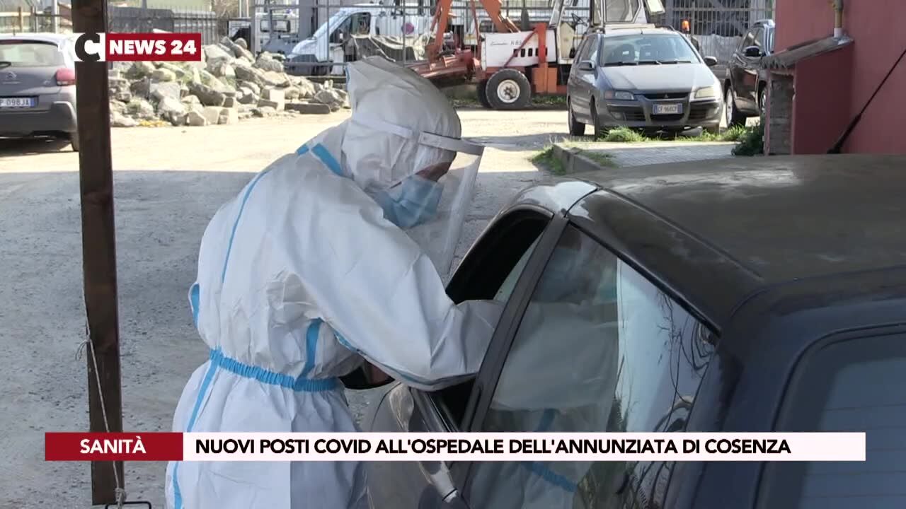 Nuovi posti Covid all'ospedale dell'Annunziata di Cosenza