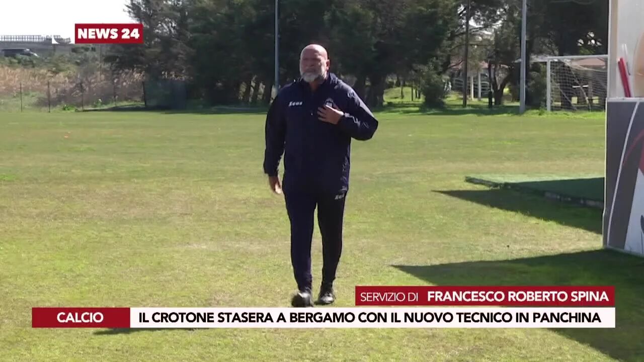 Il Crotone stasera a Bergamo con il nuovo tecnico in panchina