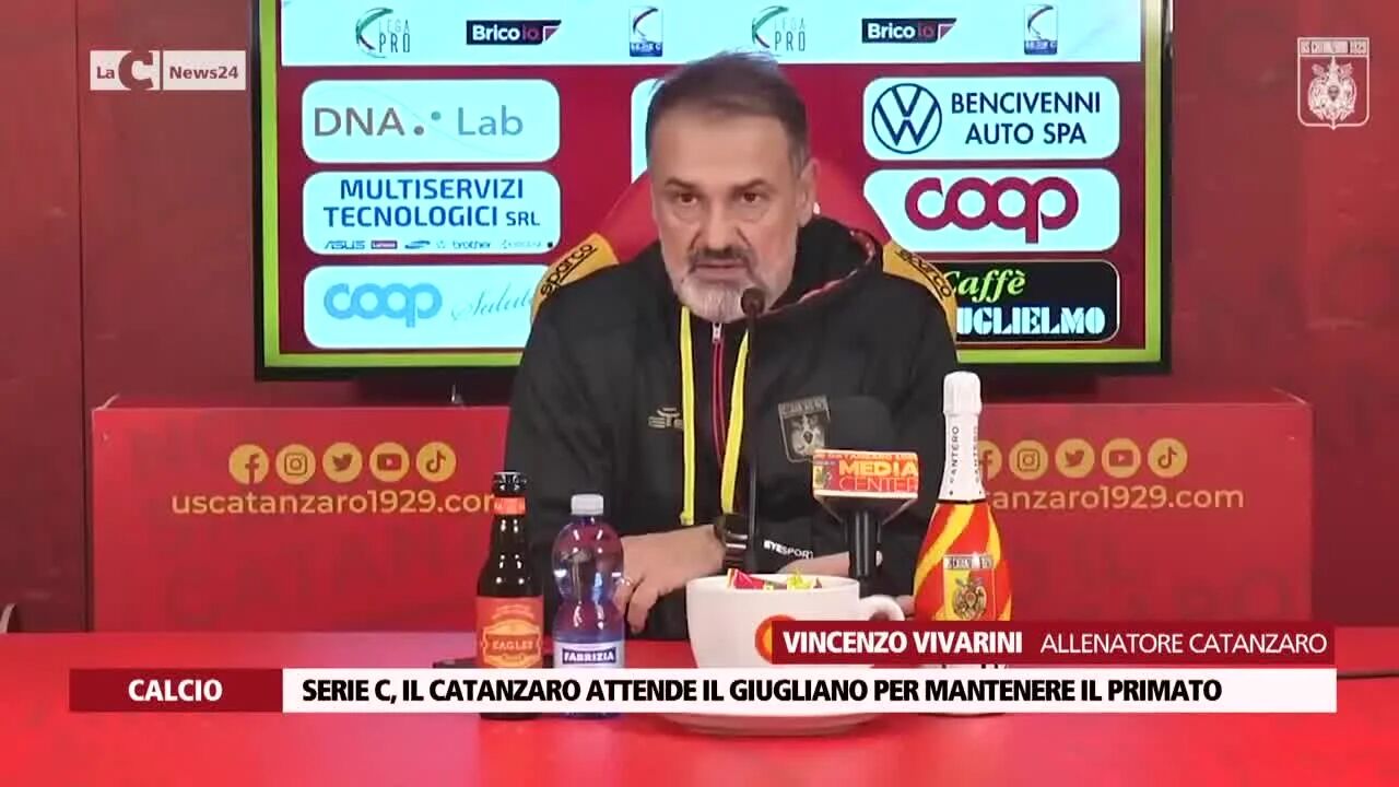 Serie C, il Catanzaro attende il Giugliano per mantenere il primato
