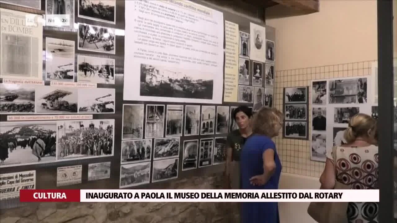 Inaugurato a Paola il museo della memoria allestito dal Rotary