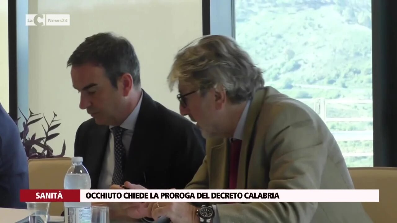 Occhiuto chiede la proroga del decreto Calabria