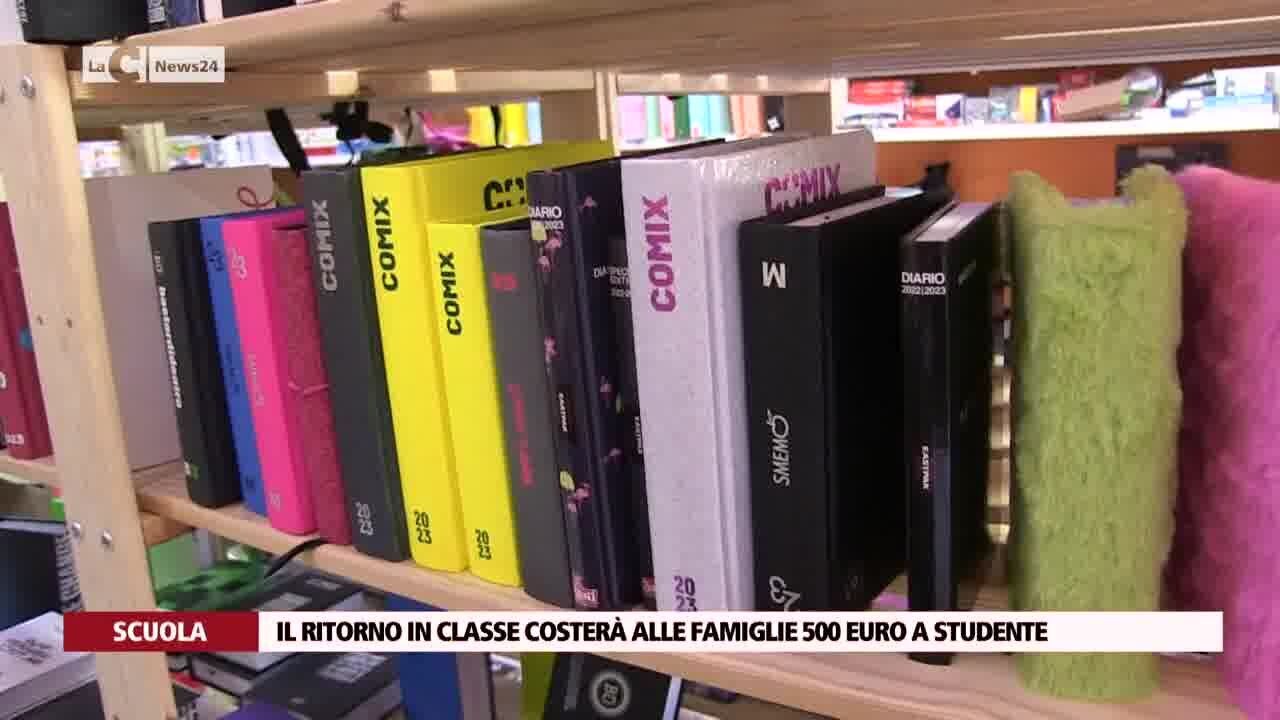Il ritorno in classe costerà alle famiglie 500 euro a studente